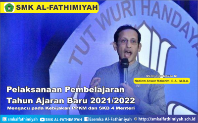 Pelaksanaan Pembelajaran Tahun Ajaran Baru 2021/2022 Mengacu pada Kebijakan PPKM dan SKB 4 Menteri